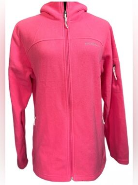 Columbia Women's Bright Pink Full-Zip Teddy Fleece Jacket